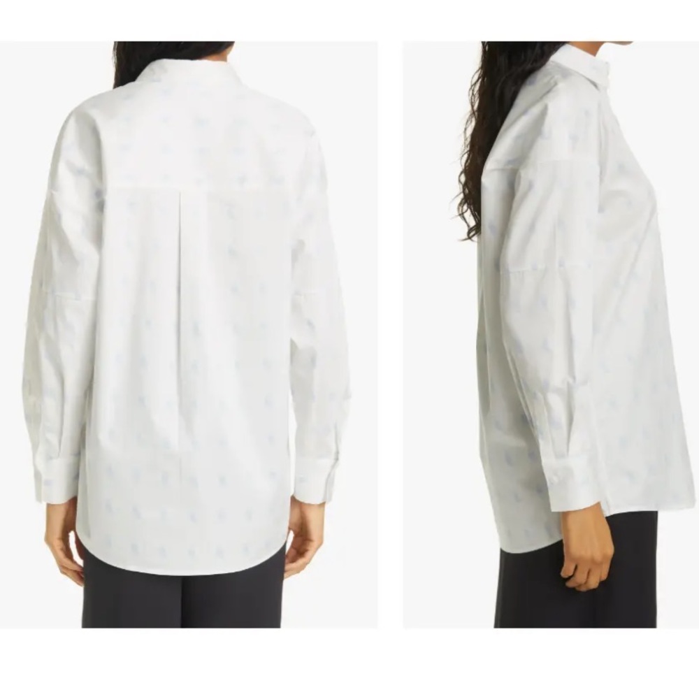 CLUB MONACO Long Sleeves Cotton Button-up Shirt Size L NWT